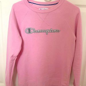 Champion Pink Crewneck Sweatshirt (Women's S)